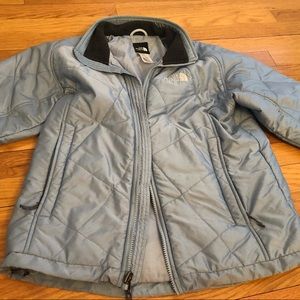 Blue North Face jacket